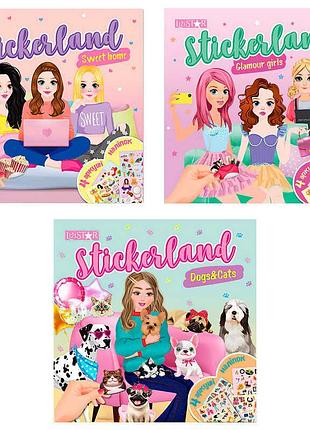 Видання для дозвілля "stickerland" рм-87 (12) "апельсин", 14 сторінок, 4 арк. наліпок, видається мікс видів