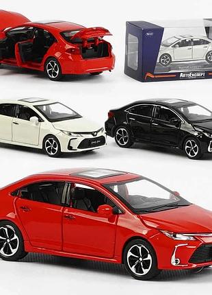 Машина металопластик gt - 6258 / 77455 (72/2) "авто експерт", 3 кольори, 1:32, світло, звук, інерція, відчиняються двері,