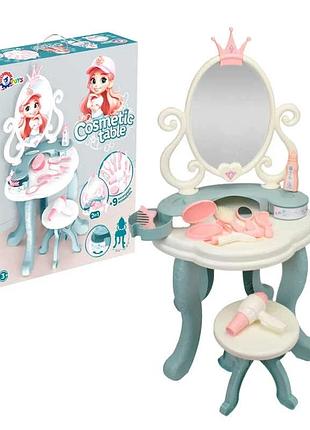 Косметичний столик 1638 (3) "technok toys", дзеркало, табурет, аксесуари, в коробці