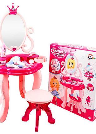 Іграшка "косметичний столик" 8683 (3) "technok toys" 9 аксесуарів, стілець
