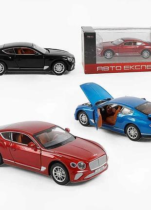 Машина tx 41120 (48/2) "авто експерт", 3 види, металопластик, масштаб 1:22, світло, звук, інерція, відчиняються двері, багажник та