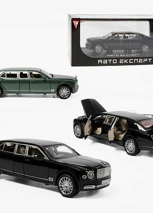 Машинка rs-52405 (24) "авто експерт", 2 кольори, металопластик, 1:24, звук, світло, інерція, відчиняються двері, багажник та