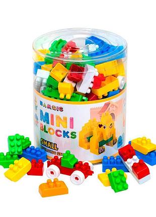 Конструктор "mini blocks №9" 144 деталей в тубусі 116/9 (30) "bamsic"