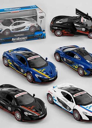 Машинка 25801 (72/2) "авто експерт", 3 кольори, металопластик, 1:32, світло, звук, інерція, відчиняються двері, капот, в коробці