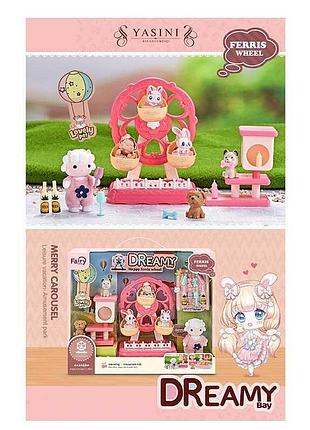 Парк розваг 6657 (30) флоксова фігурка, 3 собачки, будинок для собак, карусель, аксесуари, в коробці