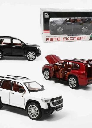 Машинка 1540-04 (24) "авто експерт", 3 кольори, металопластик, 1:24, звук, світло, інерція, відчиняються двері, у коробці,