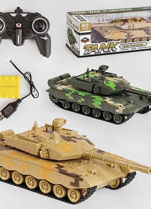 Танк на радіокеруванні 9902 (16) 2 кольори, підсвічування фар, звук, акумуляторна батарея 4.8v, в коробці