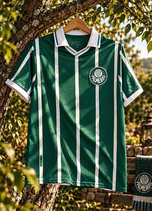 Чоловіча футболка palmeiras зелена в смужку