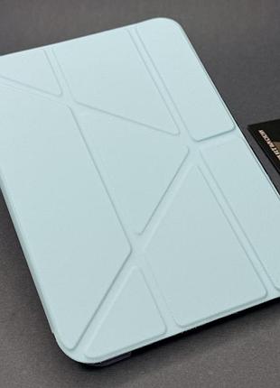 Чохол книжка smart acrylic case для ipad mini 6 / 7.3 оригамі прозорий небесно-блакитний
