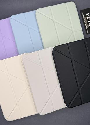 Чохол книжка smart acrylic case для ipad air 4 5 6 7 8 m1 m2 m3 m4 оригамі з підставкою прозорий