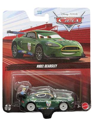 Автомобиль тачки 2 mattel disney pixar cars найджел гирсли №9 1:55