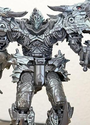 Колекційна фігурка трансформер transformers studio series гримлок / мегатрон, сірий