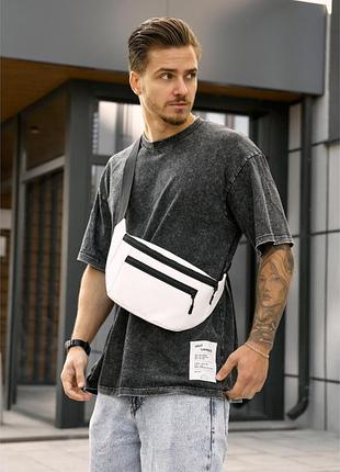 Сумка на пояс бананка sambag tirso max біла