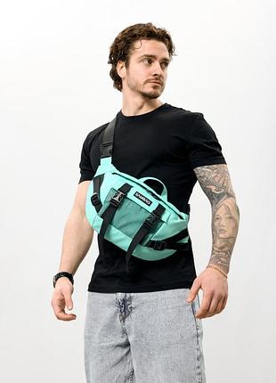 Большая мужская поясная сумка бананка sambag dynamicdart мятная