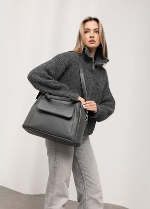 Женская сумка sambag vogue графитовая