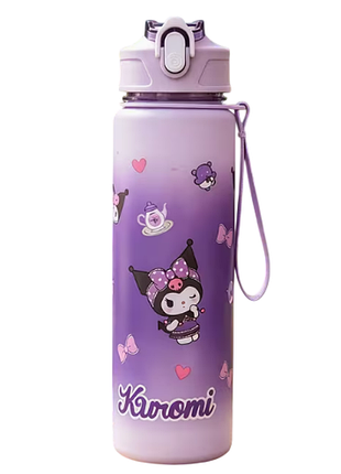 Детская бутылочка для воды с тубочкой куроми kuromi 700 мл art5917