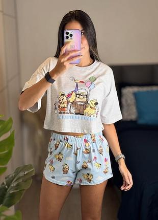 Пижама футболка и шорты primark xs