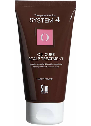 Маска пілінгова для очищення шкіри голови "o" oil cure system 4, 75 мл