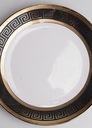 Тарелка десертная фарфоровая meander 20 см yiwu wzj-8p