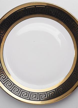Тарелка сервировочная фарфоровая meander 27 см yiwu wzj-105p