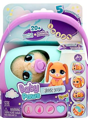 Интерактивный игровой набор baby paws серии just born — щенок