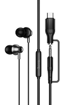 Наушники проводные hoco m119a mia (type-c/3.5mm) black