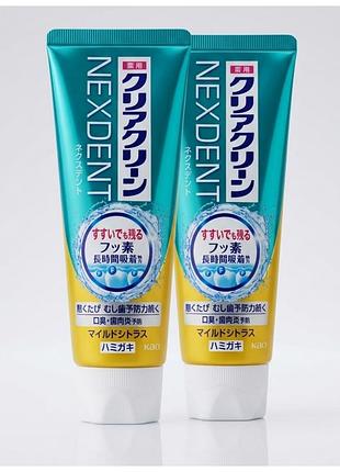 Зубна паста з фтором і мікрогранулами, цитрус nexdent mild citrus, 120 г, японія