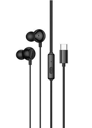 Навушники дротові hoco m117 victory universal digital earphones with microphone (type-c) black