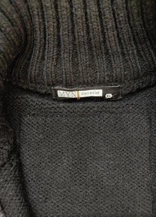 Итальянская мужская кофта свитер на замке3 фото