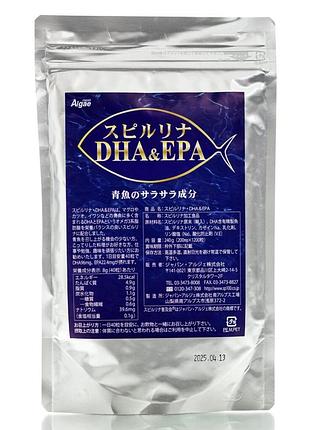 Спирулина омега-3 и dha &amp; epa algae, япония