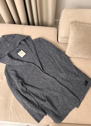 Кардиган жіночий zara в'язаний сірий