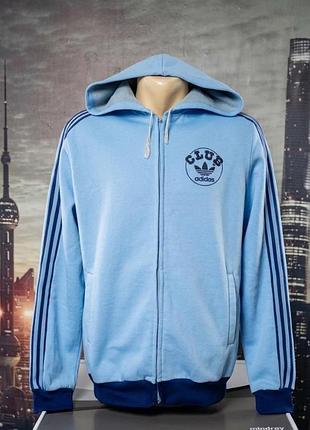 Вінтажна зіп-худі / олімпійка adidas club (80-ті / ventex france)
код виробника/ca: ca 00411.  1970–1980-ті роки. розмір m. країна виробник франція