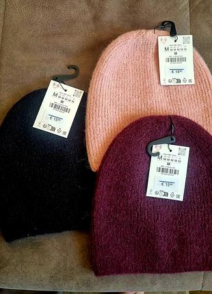 Шапочка біні zara (альпака, вовна та ін.)
