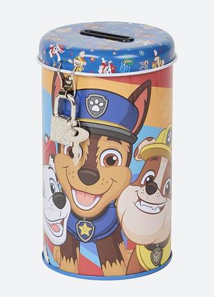 Металева скарбничка paw patrol із замком та ключиками