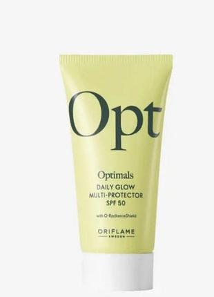Крем для обличчя oriflame optimals daily glow multi-protector spf 50