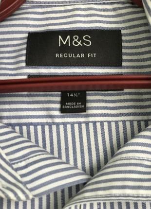 👔 чоловіча сорочка m&s (розмір m) 6