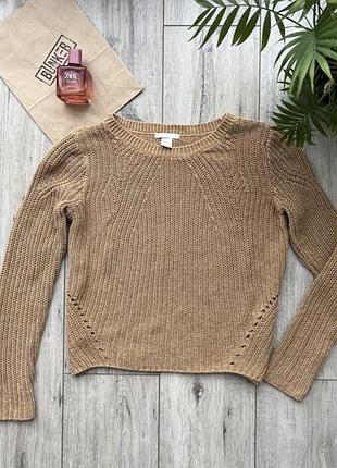 Жіночий коричневий светр кофта h&m