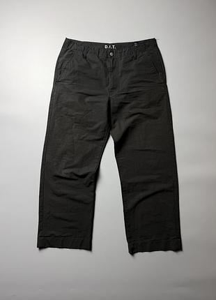 Чоловічі штани diesel indigo tech d.i.t. dark grey / black w36