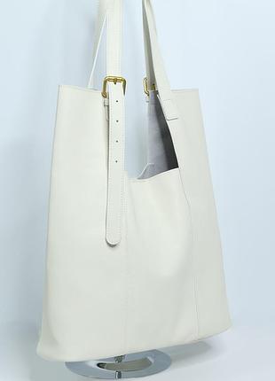 Сумка жіноча шкіряна polina &amp; eiterou q6130-l white
