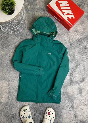 Куртка женская треккинговая туристическая jack wolfskin 3 in 1 флиска брюки пуховик кофта outdoor