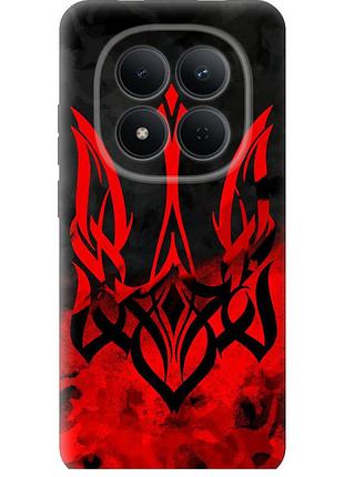Чохол силіконовий патріотичний на телефон xiaomi redmi note 15 pro 5g герб україни "5312u-4154-58250"