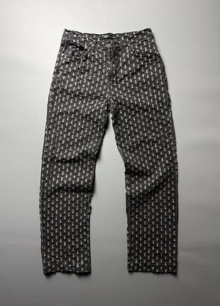 Чоловічі джинси jaded london skate fit w32 distressed / textured black