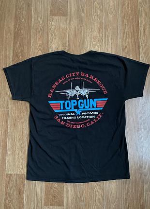 Футболка мерч top gun kansas city barbeque san diego movie release bar scene t-shirt  розмір s-m