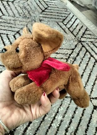 Винтажная коллекционная игрушка собака cedberry russ berrie