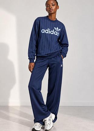 Світшот жіночий adidas originals темно-синій у смужку