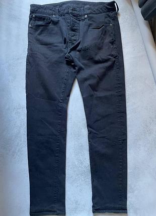 G star raw 3301 slim, w34 l32,черного цвета