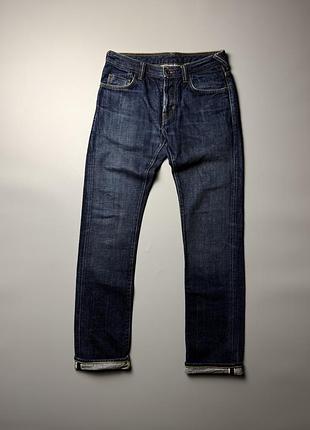 Чоловічі джинси natural selection denim selvedge smith straight 29w 32l
