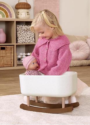 Лялька-пупс lullababy 36 см з колискою-гойдалкою та аксесуарами