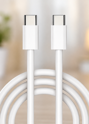 Кабель fast charge type-c/type-c 140 см / кабель для быстрой зарядки 6а