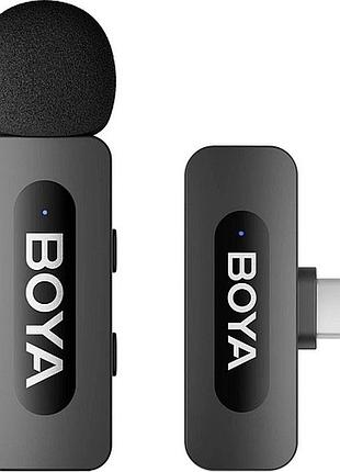 Мікрофон мікрофонна радіосистема boya by-v10 v2.0 usb-c